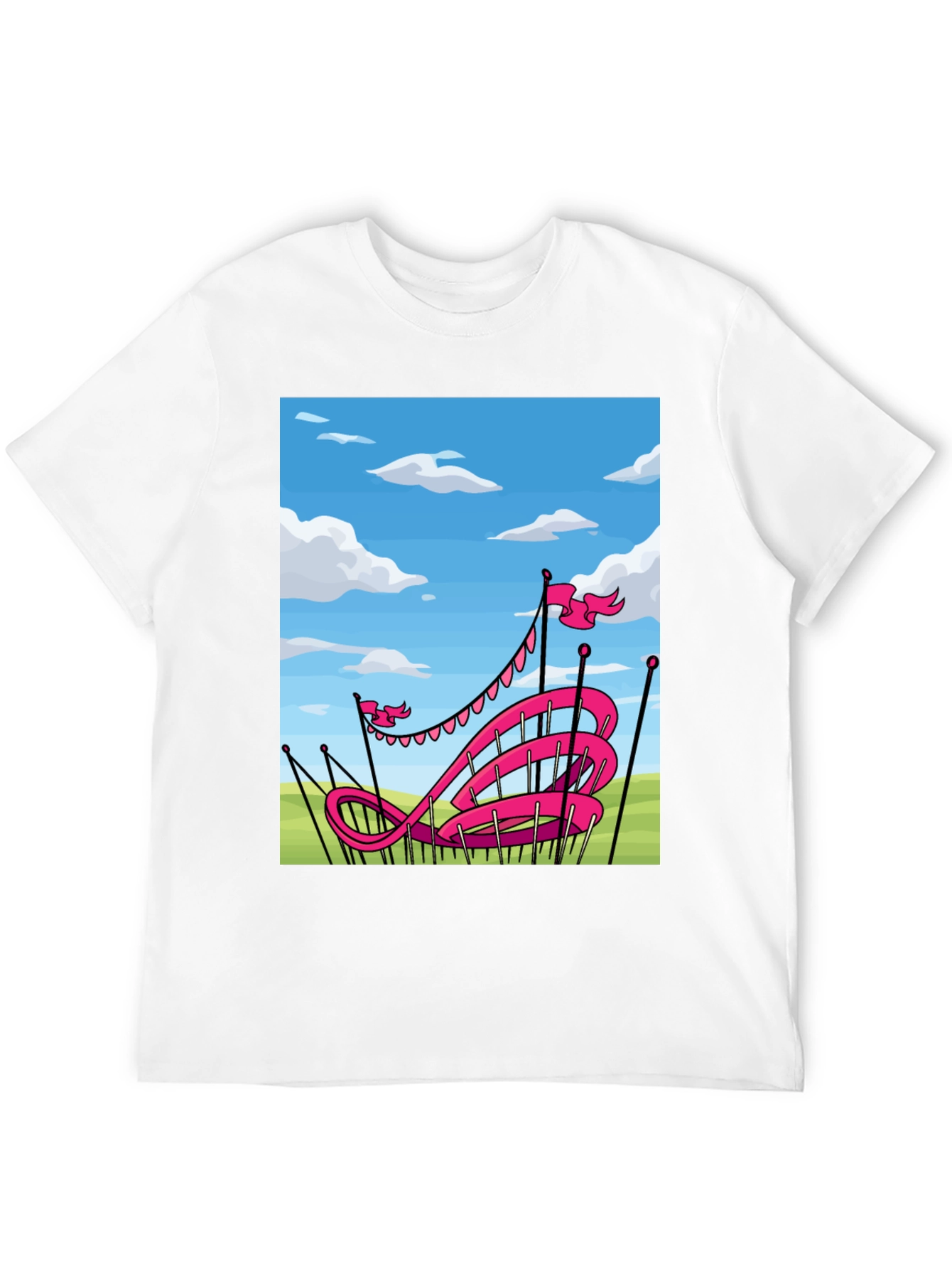 Pink Roller Coaster T-Shirt