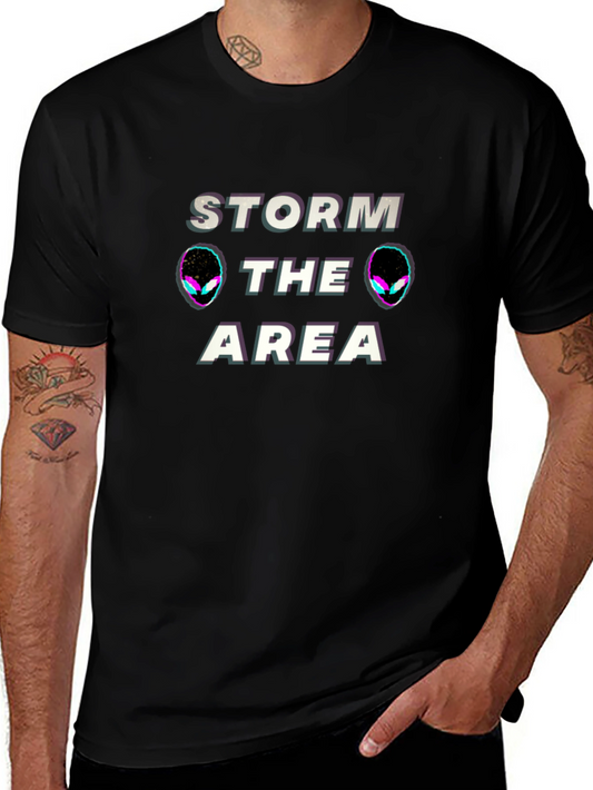 Storm The Area 51 Alien Graphic T-Shirt