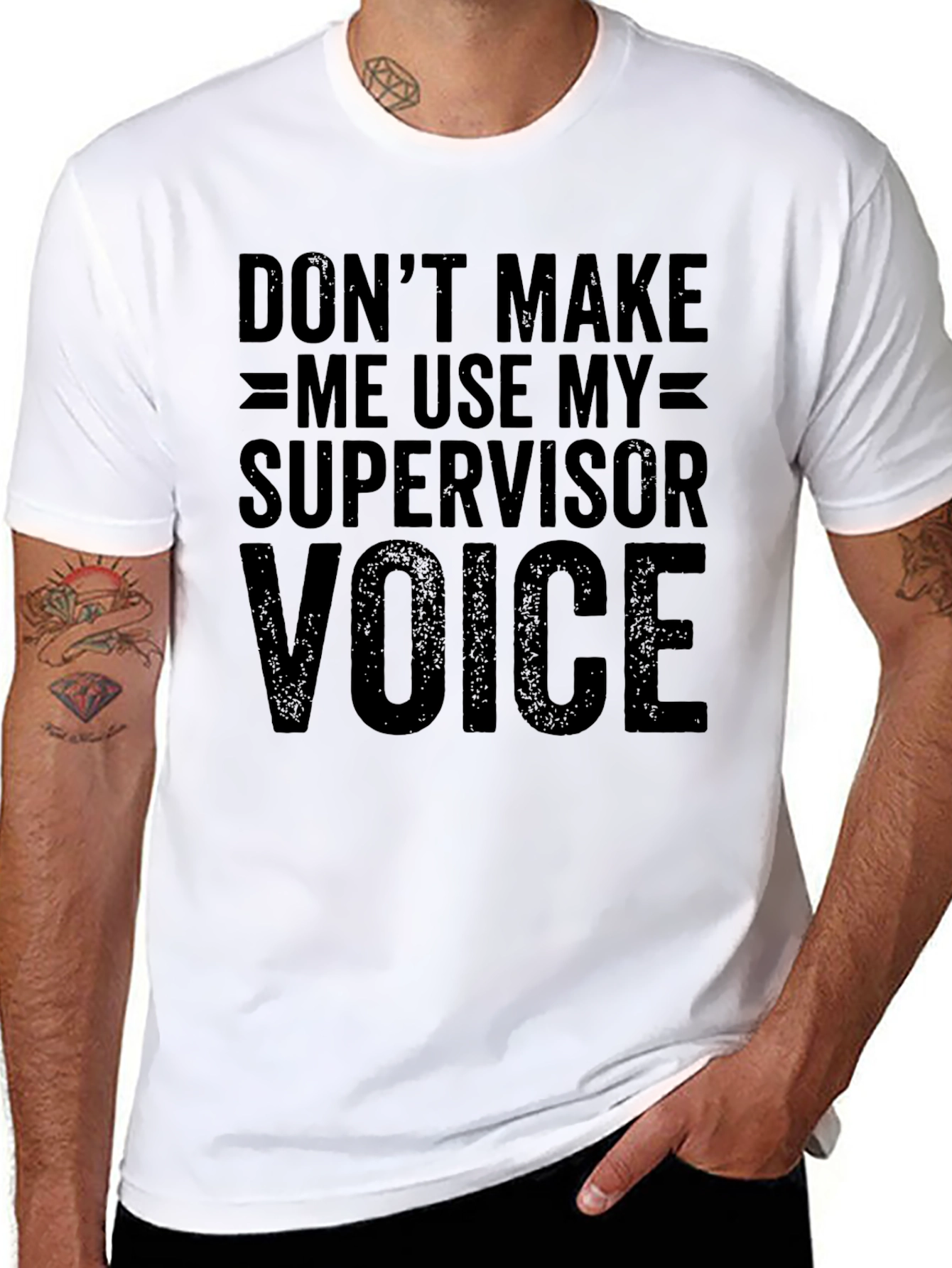 Supervisor Voice T-Shirt - Funny Warning Tee