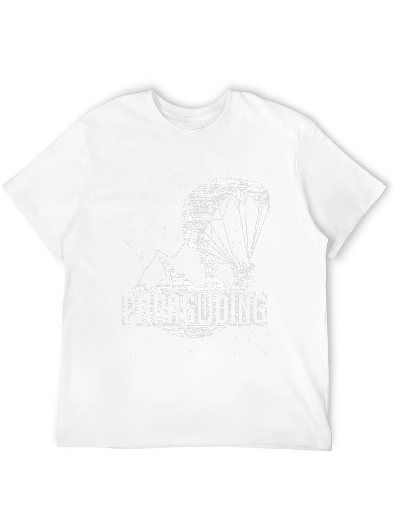 Paragliding Graphic Tee - Black Cotton Blend