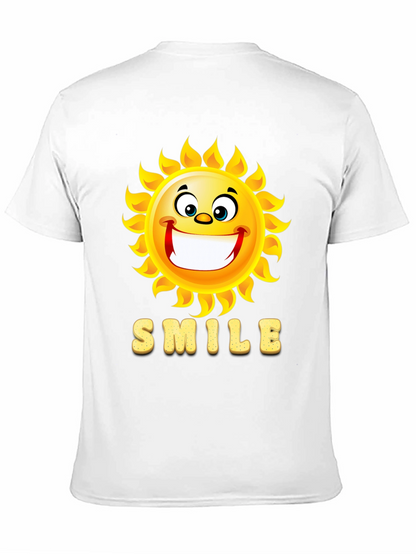 Happy Sun Smile Black T-Shirt
