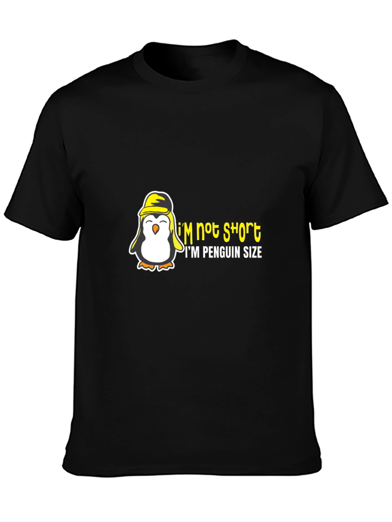 Penguin Size Humor Graphic T-Shirt