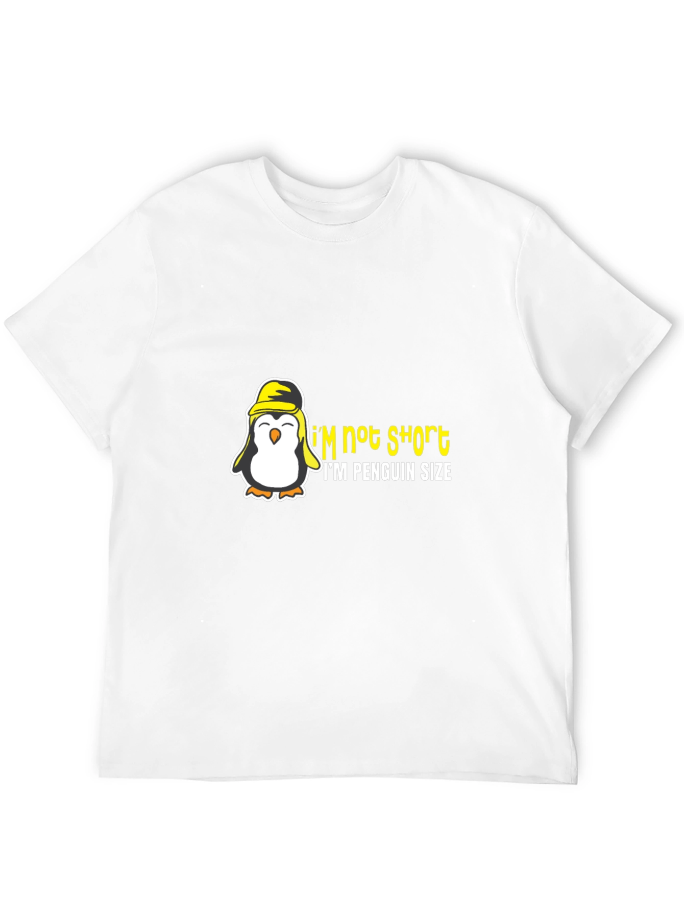 Penguin Size Humor Graphic T-Shirt