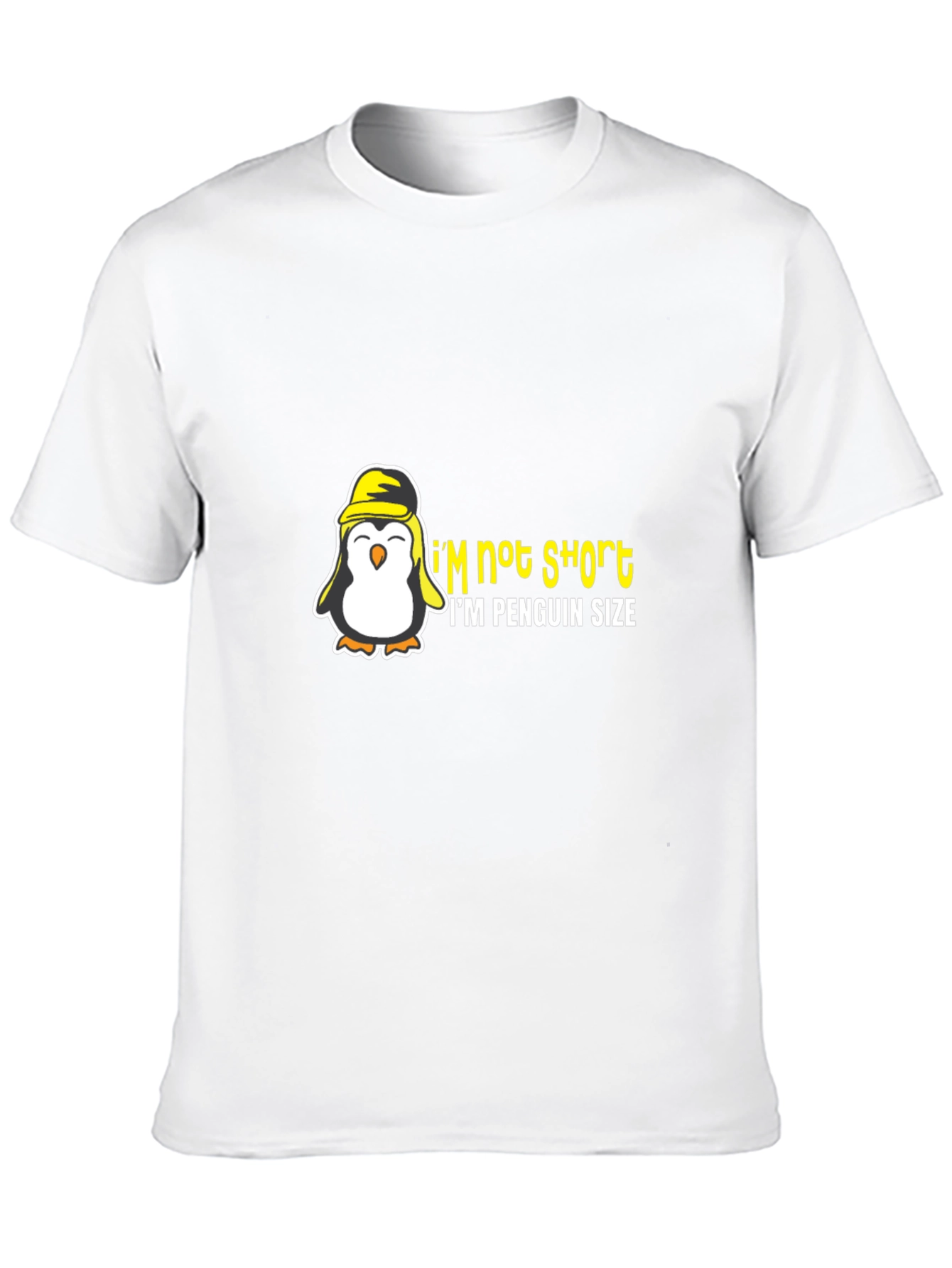 Penguin Size Humor Graphic T-Shirt