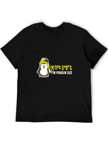 Penguin Size Humor Graphic T-Shirt