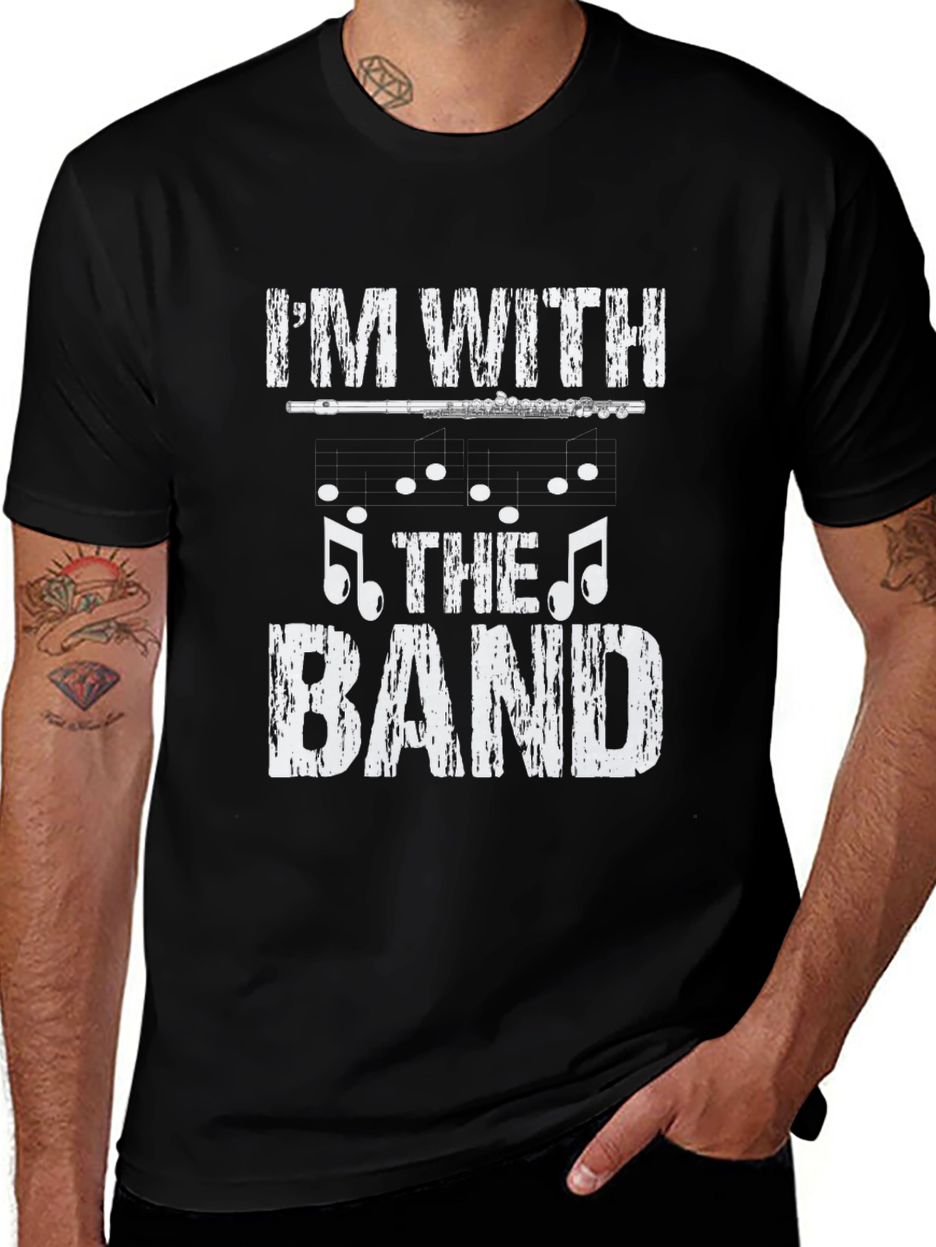 Im With The Band Black Graphic T-Shirt