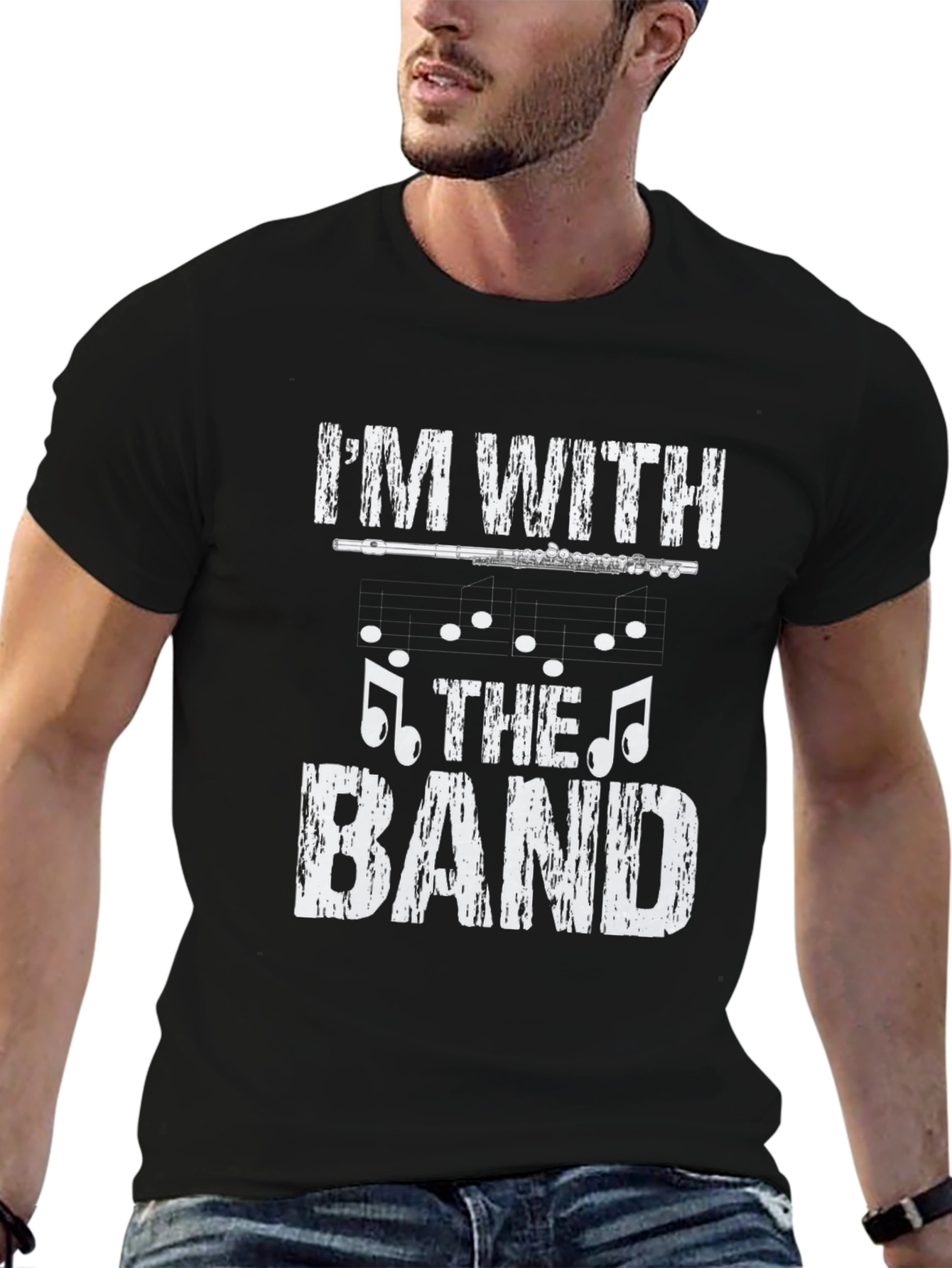 Im With The Band Black Graphic T-Shirt