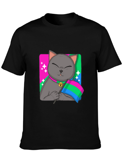 Pans Cat Pride T-Shirt - Unisex Softstyle Tee