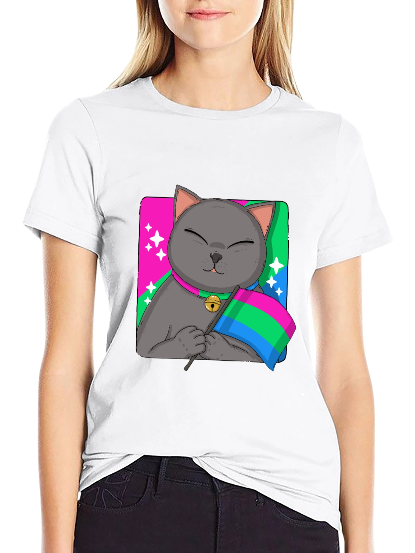 Pans Cat Pride T-Shirt - Unisex Softstyle Tee