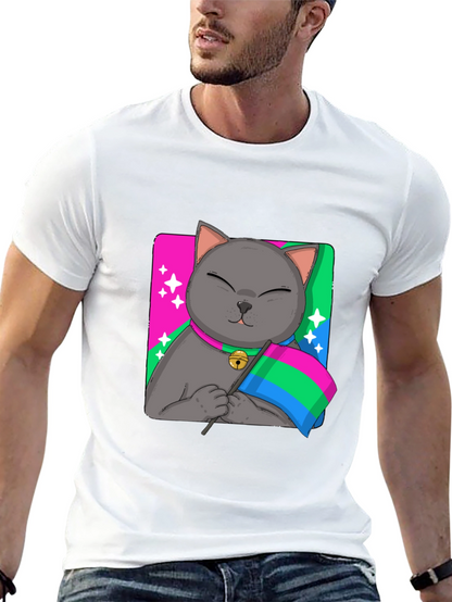 Pans Cat Pride T-Shirt - Unisex Softstyle Tee