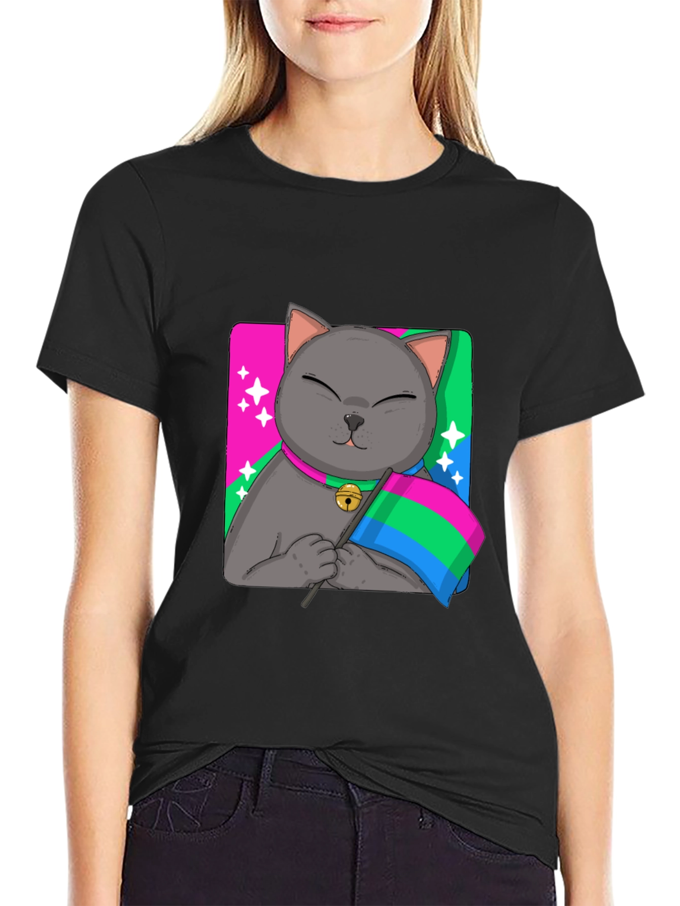 Pans Cat Pride T-Shirt - Unisex Softstyle Tee