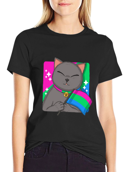 Pans Cat Pride T-Shirt - Unisex Softstyle Tee