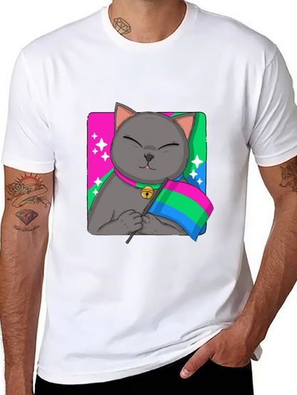 Pans Cat Pride T-Shirt - Unisex Softstyle Tee