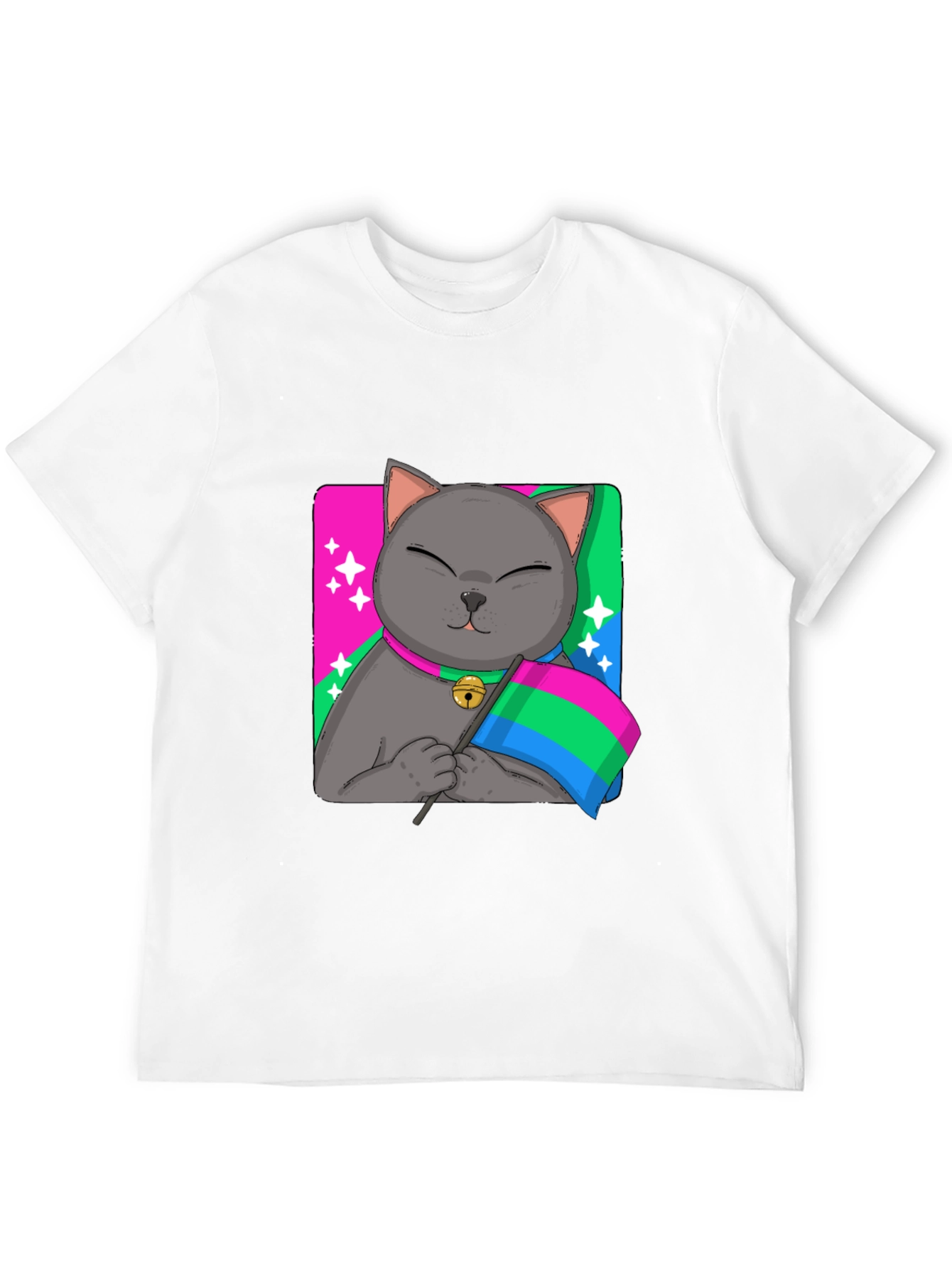 Pans Cat Pride T-Shirt - Unisex Softstyle Tee