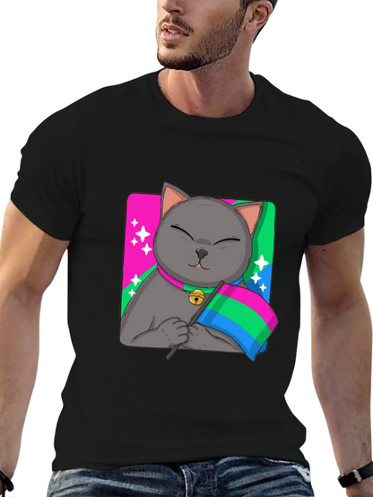 Pans Cat Pride T-Shirt - Unisex Softstyle Tee