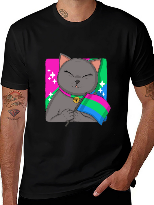 Pans Cat Pride T-Shirt - Unisex Softstyle Tee