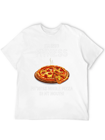 Im Into Fitness Pizza T-Shirt Funny Foodie Tee