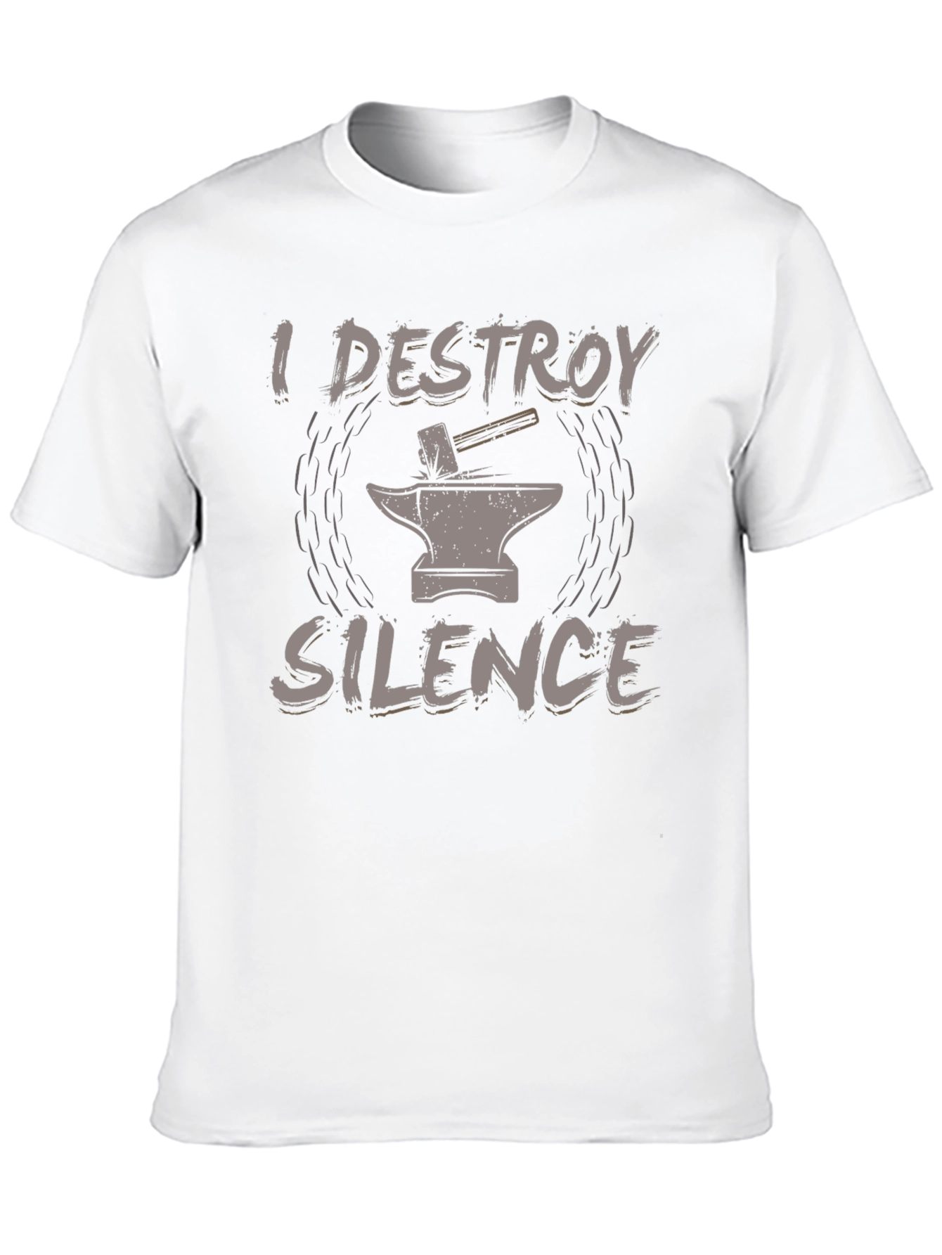 I Destroy Silence Black T-Shirt