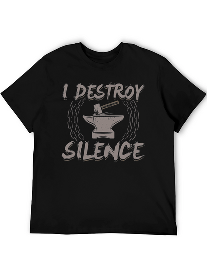 I Destroy Silence Black T-Shirt