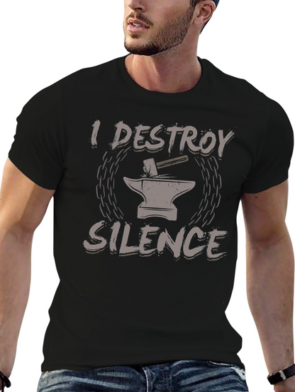 I Destroy Silence Black T-Shirt