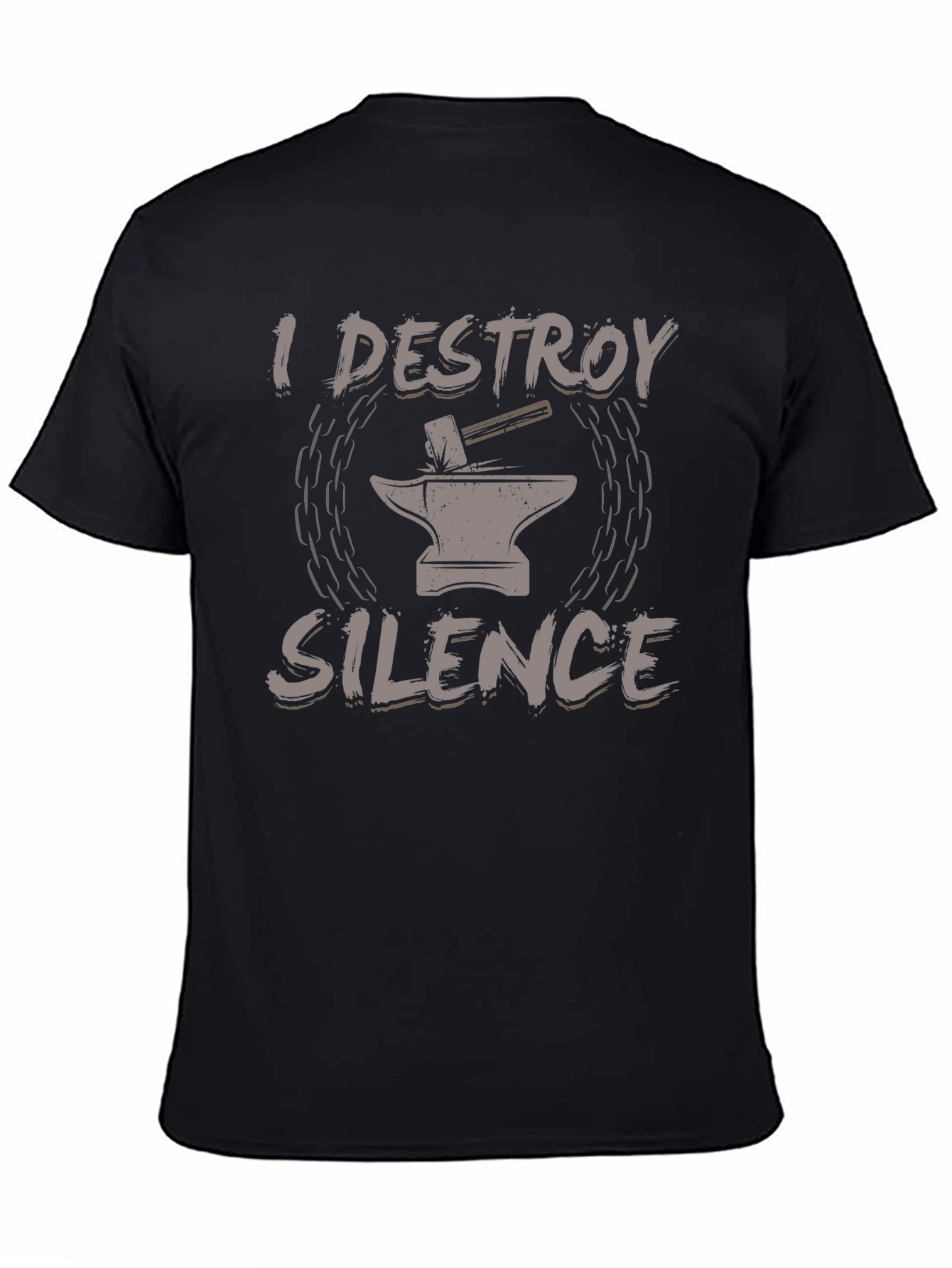 I Destroy Silence Black T-Shirt