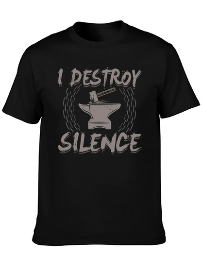 I Destroy Silence Black T-Shirt