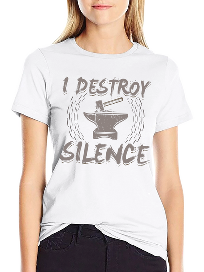I Destroy Silence Black T-Shirt