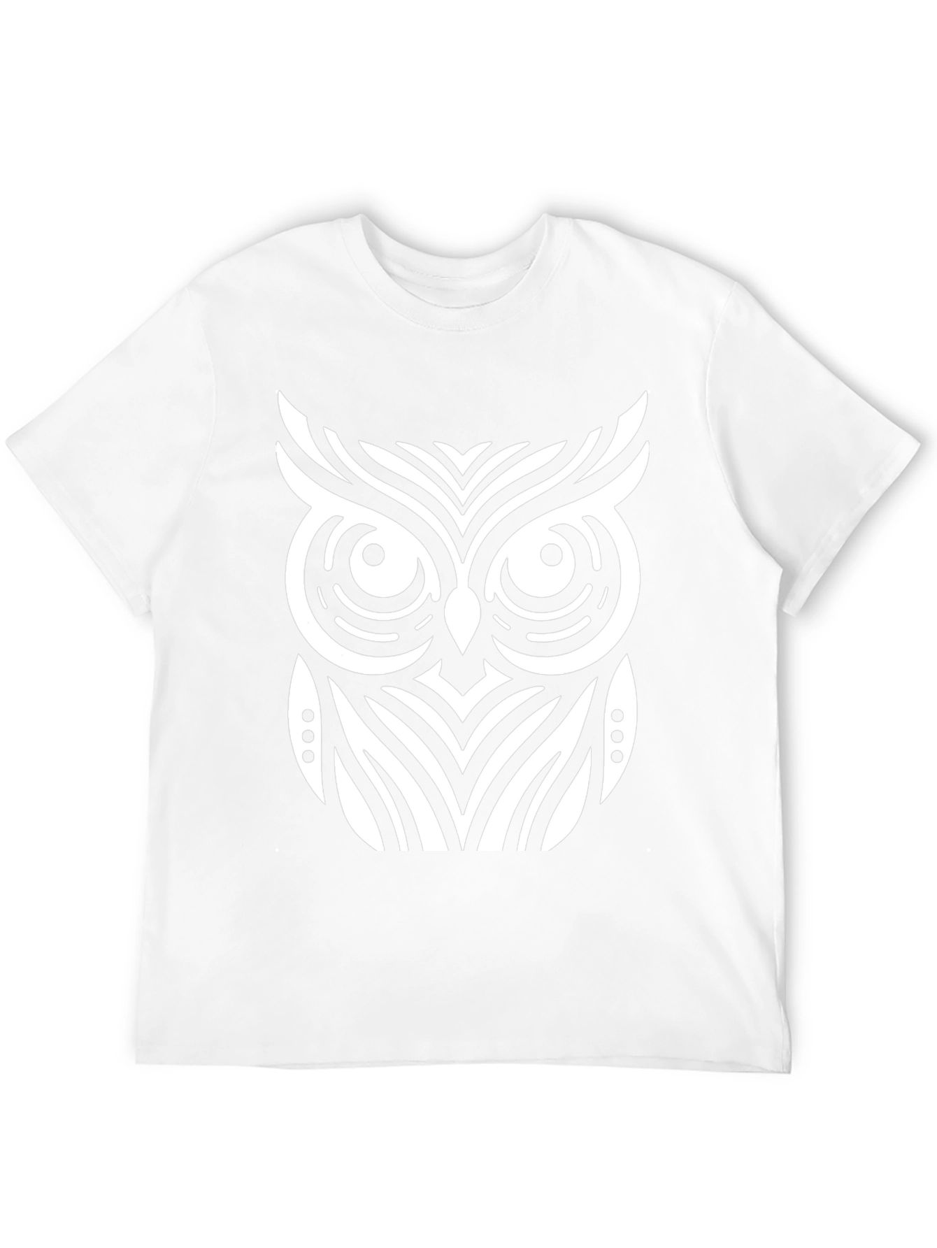 Owl Graphic T-Shirt - Black Cotton Blend