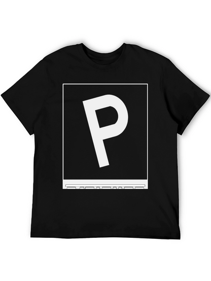 Graphic P Black Tee