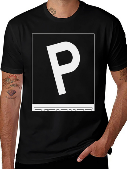 Graphic P Black Tee