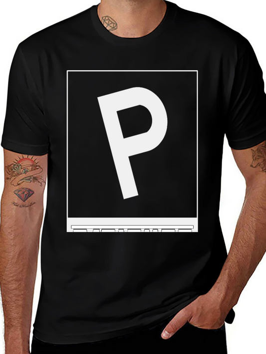 Graphic P Black Tee