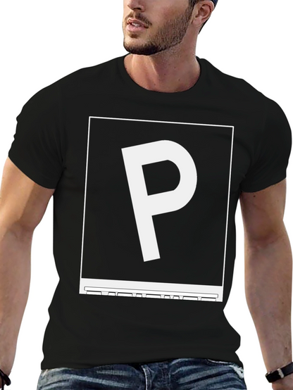 Graphic P Black Tee