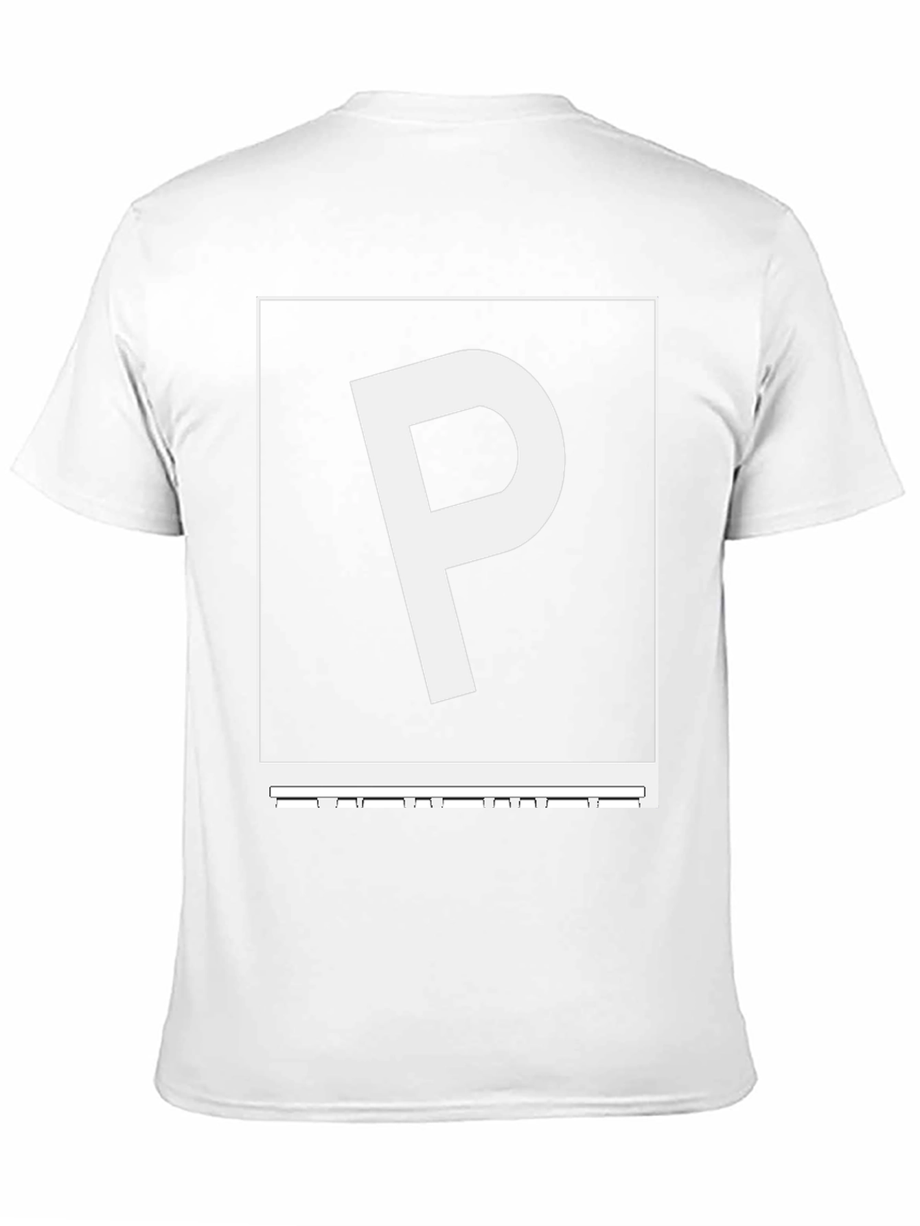 Graphic P Black Tee