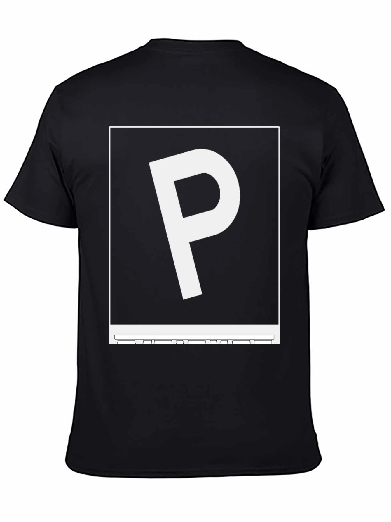 Graphic P Black Tee