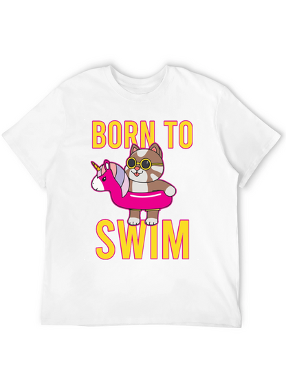 Born To Swim Cat T-Shirt