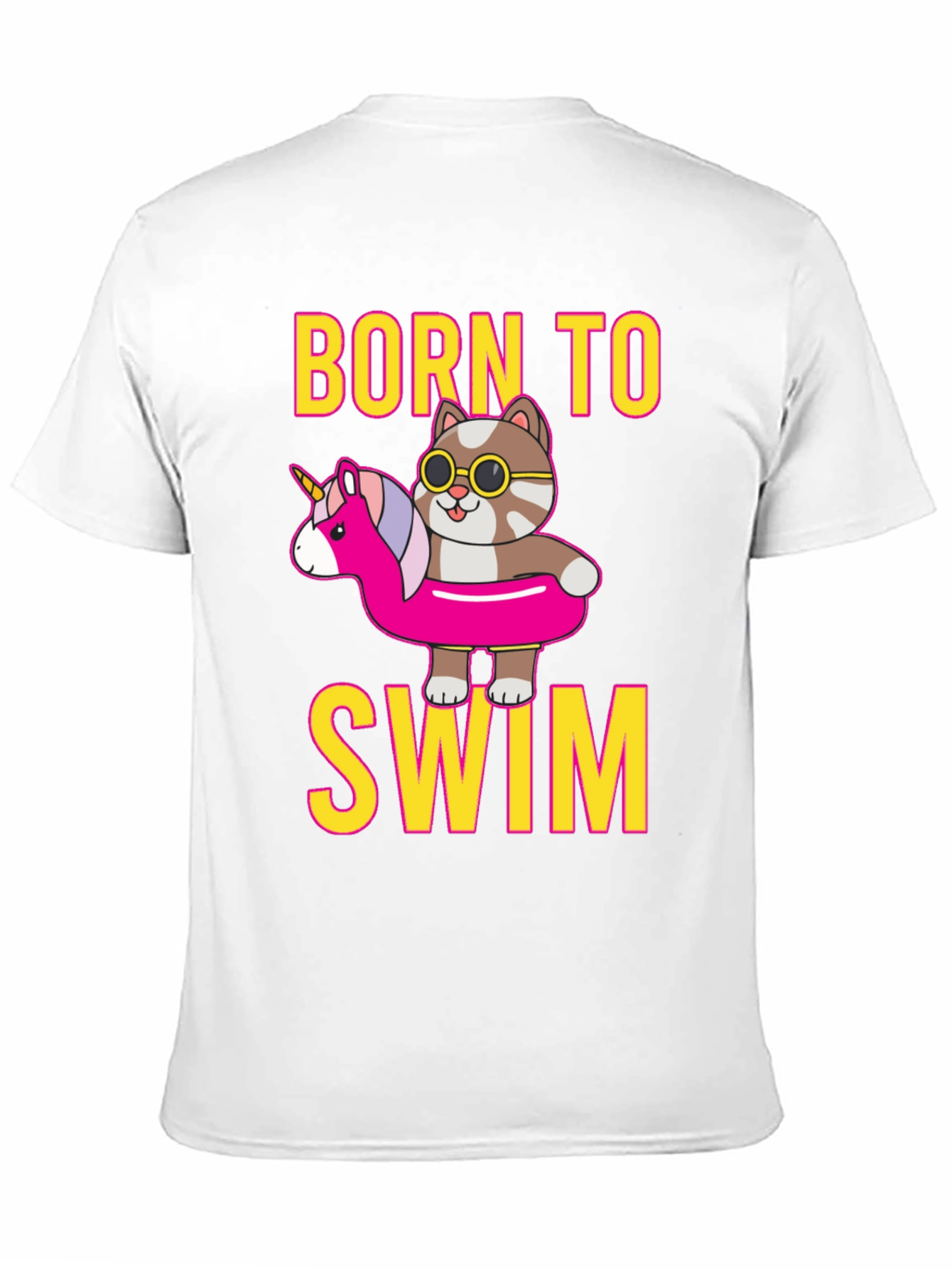 Born To Swim Cat T-Shirt