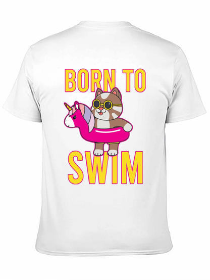 Born To Swim Cat T-Shirt