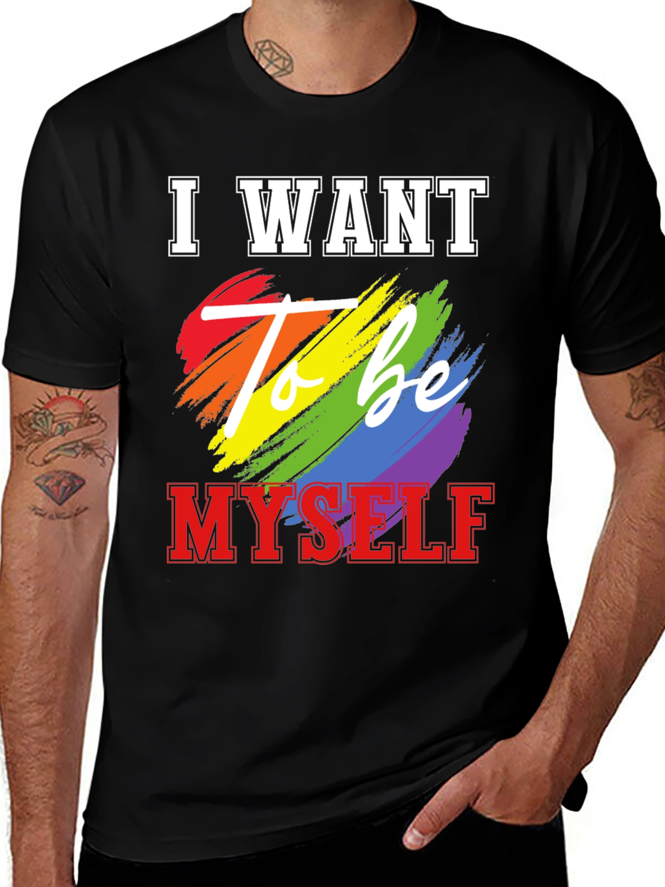 I Want To Be Myself LGBT Pride T-Shirt