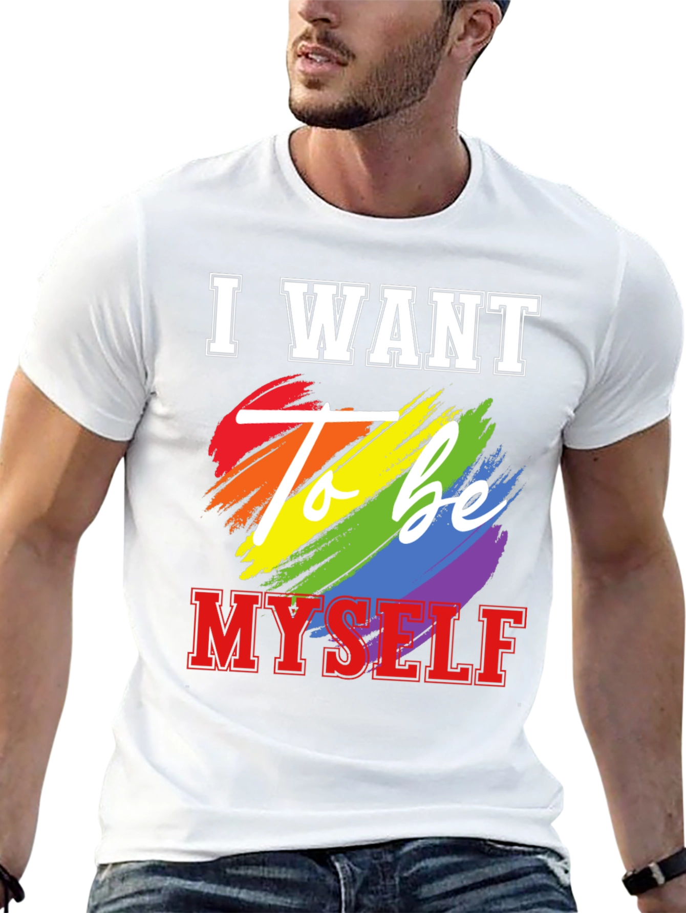 I Want To Be Myself LGBT Pride T-Shirt