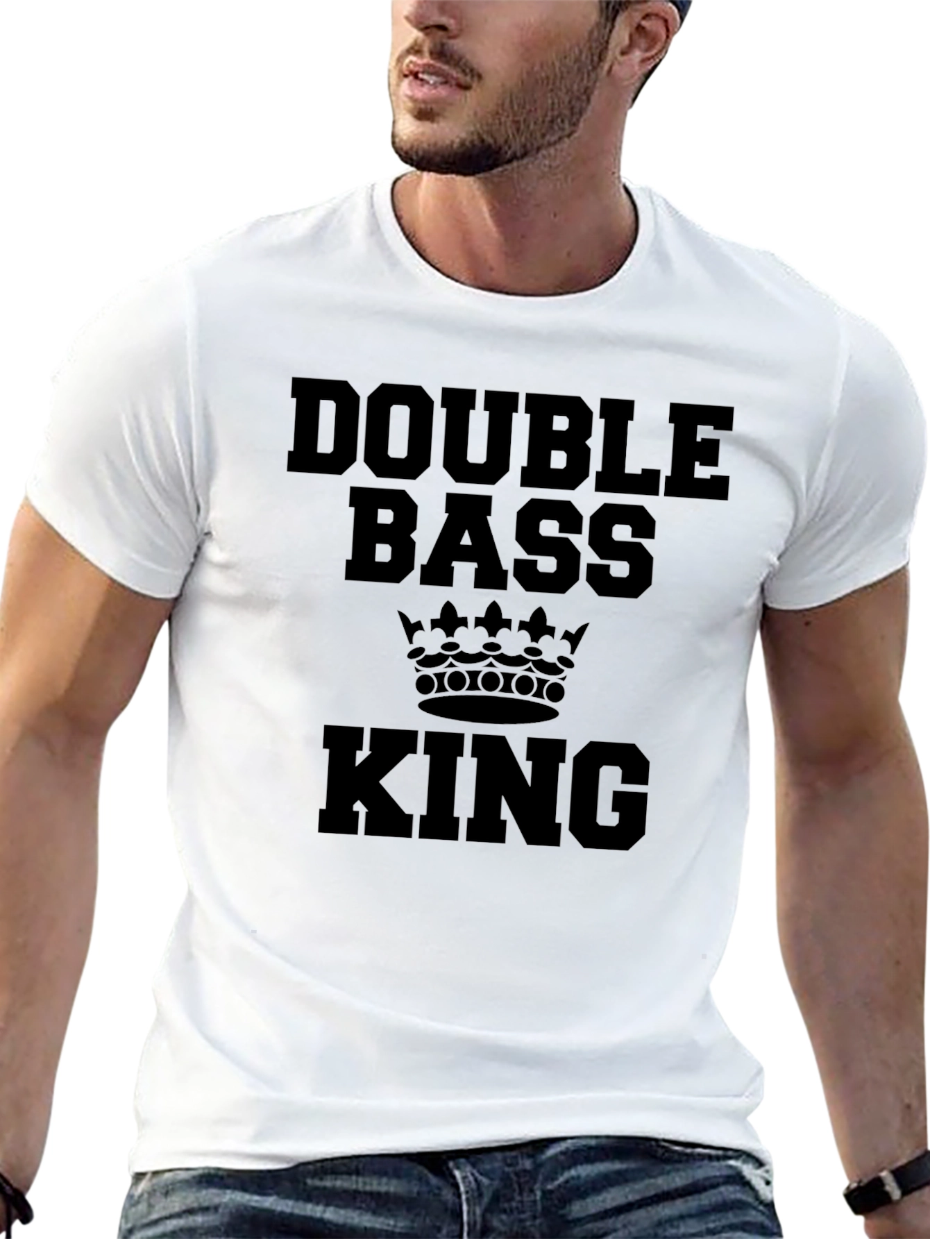 Double Bass King T-Shirt - Black Music Tee