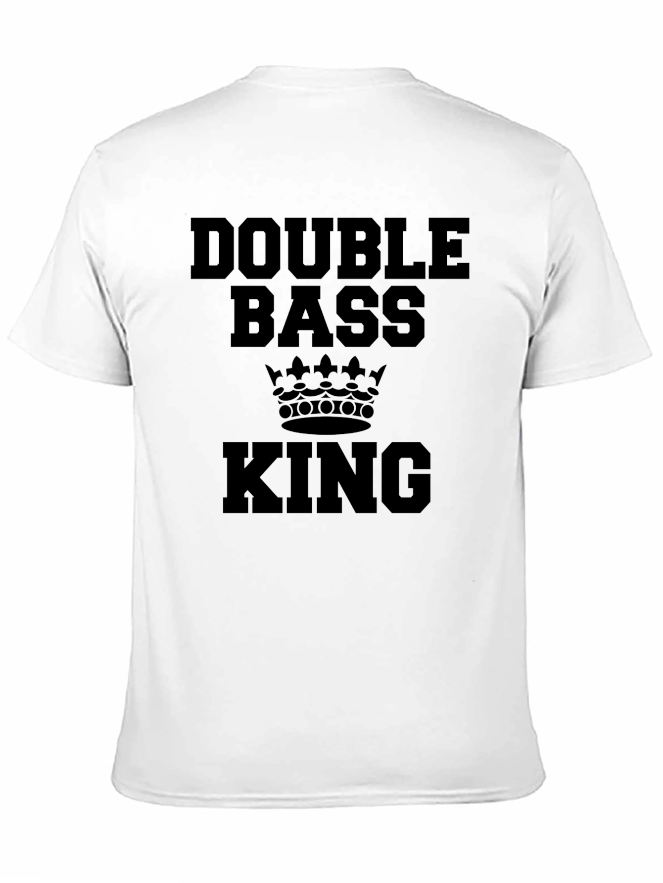 Double Bass King T-Shirt - Black Music Tee