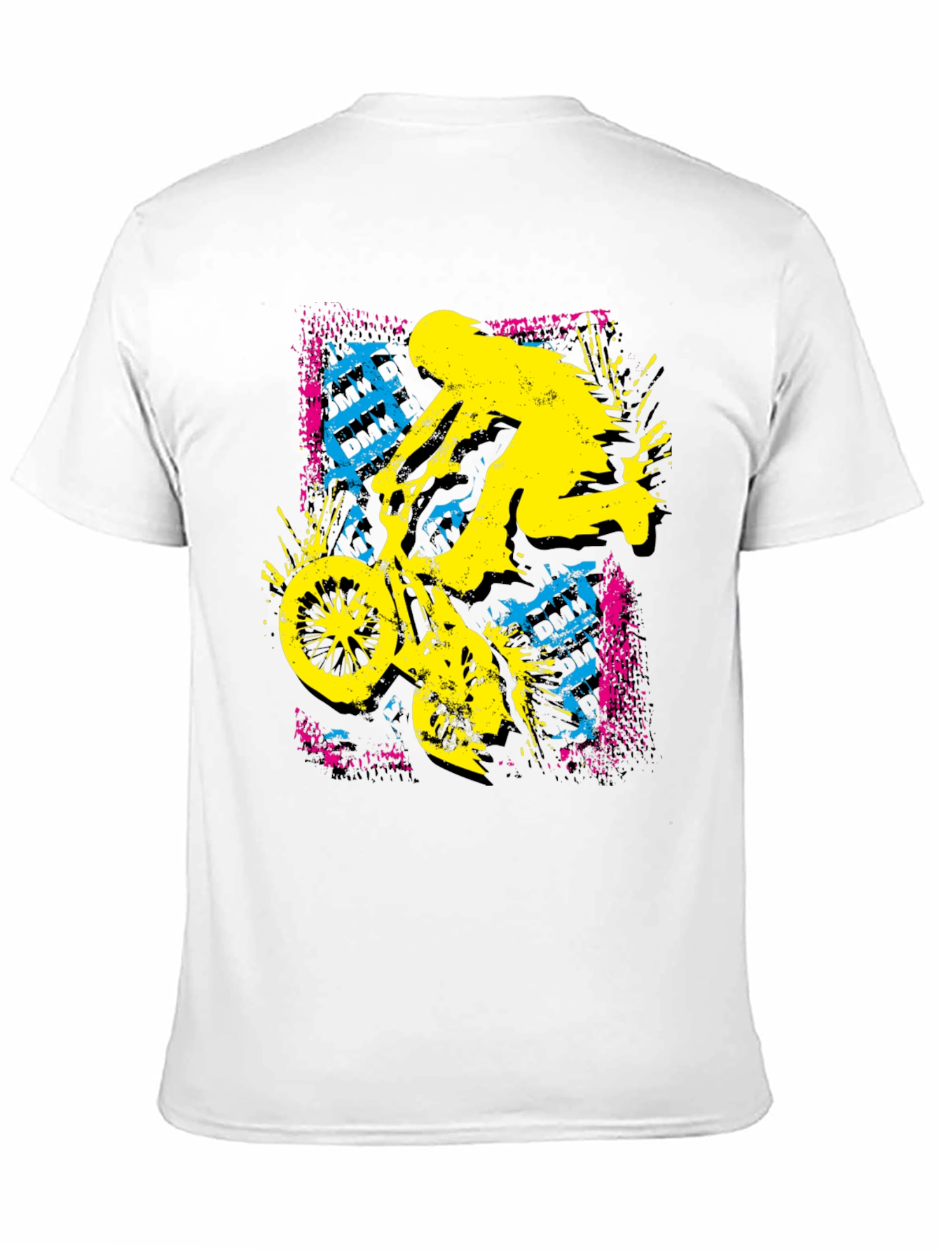 BMX Rider Graphic Print Black Tee