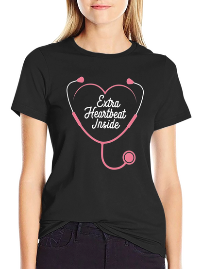 Extra Heartbeat Inside T-Shirt - Expecting Mom Gift
