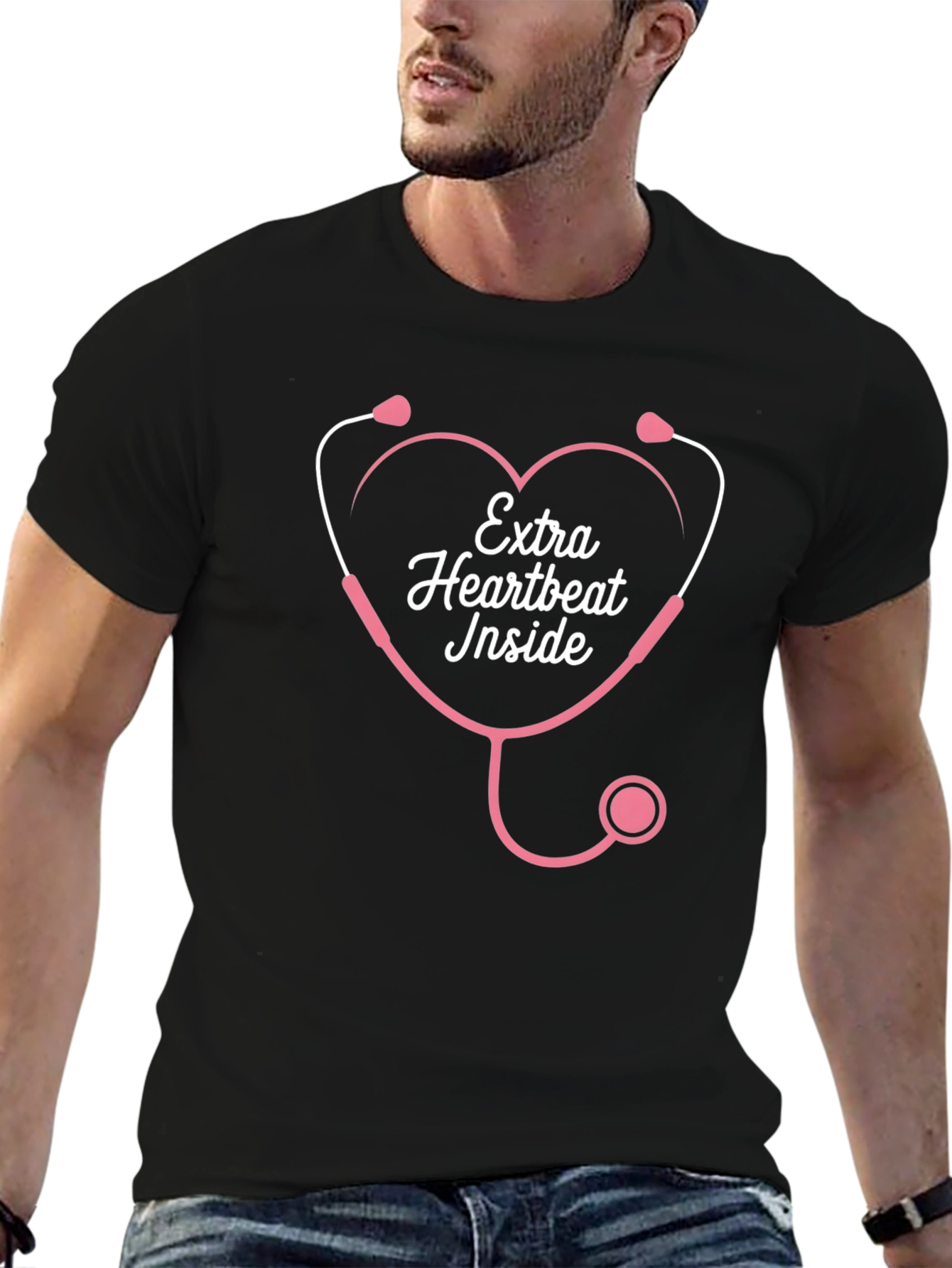 Extra Heartbeat Inside T-Shirt - Expecting Mom Gift