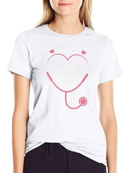 Extra Heartbeat Inside T-Shirt - Expecting Mom Gift