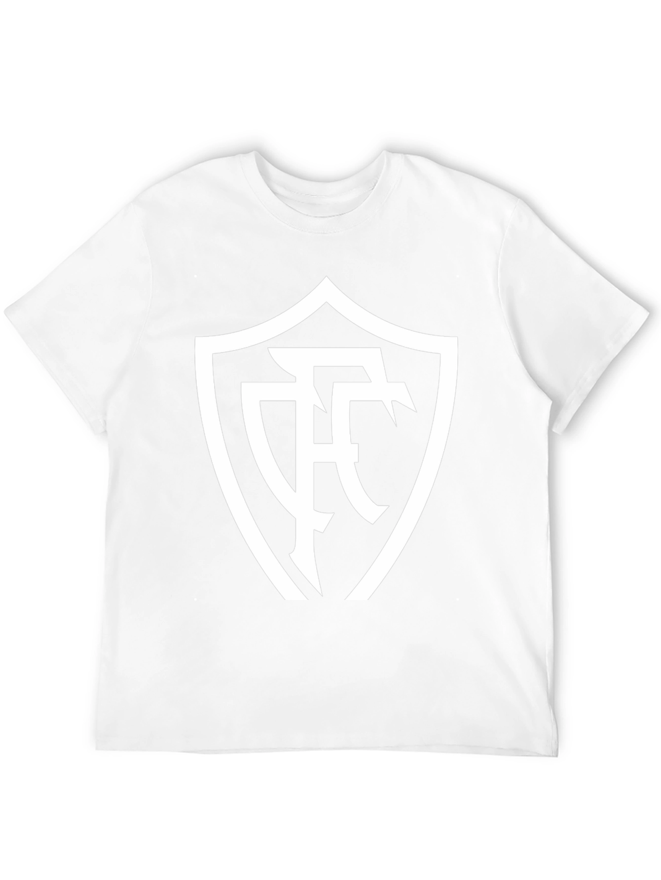 Stylish Black T-Shirt with White Emblem