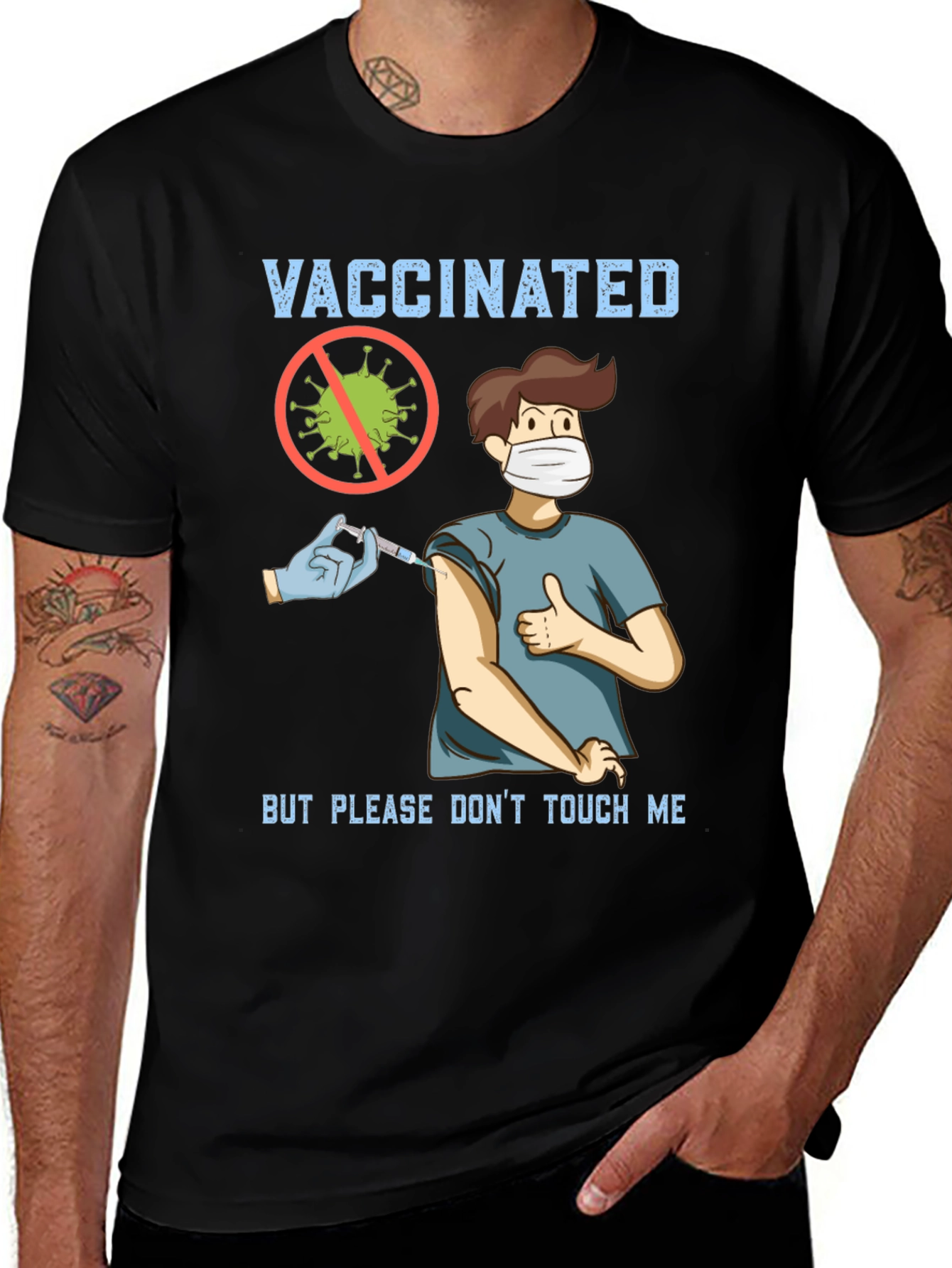 Vaccinated But Please Dont Touch Me T-Shirt