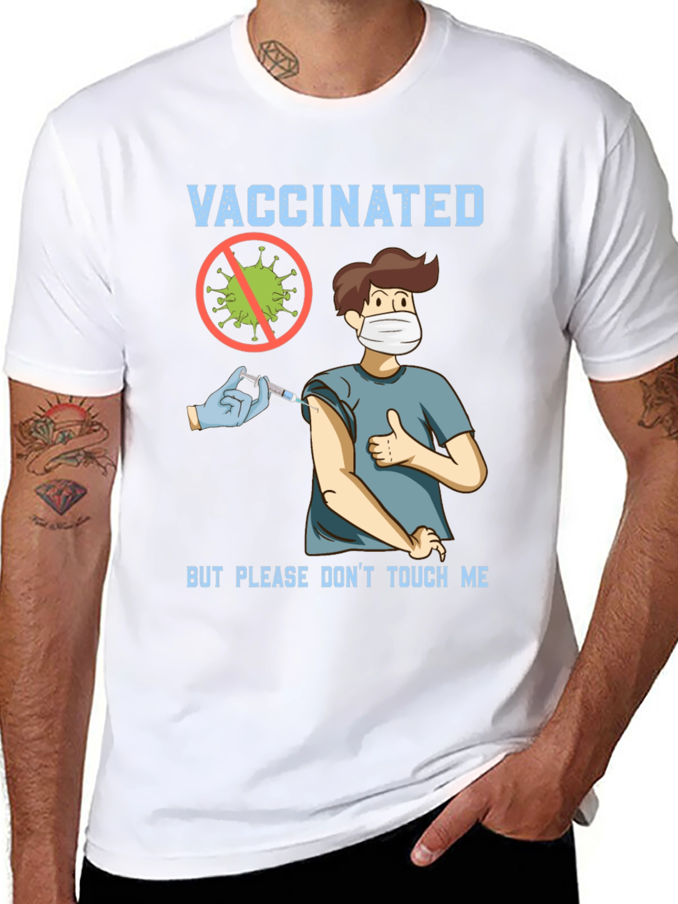 Vaccinated But Please Dont Touch Me T-Shirt