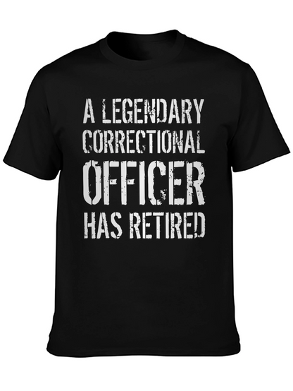 Legendary Correctional Officer Retirement T-Shirt