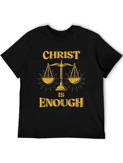 Christ Is Enough Graphic Tee - Mens Black T-Shirt